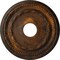 Ekena Millwork Federal Ceiling Medallion (Fits Canopies up to 8 1/2"), Hnd-Painted Rust, 15 3/8"OD x 3 5/8"ID x 1"P CM15FERUS - alternate 1